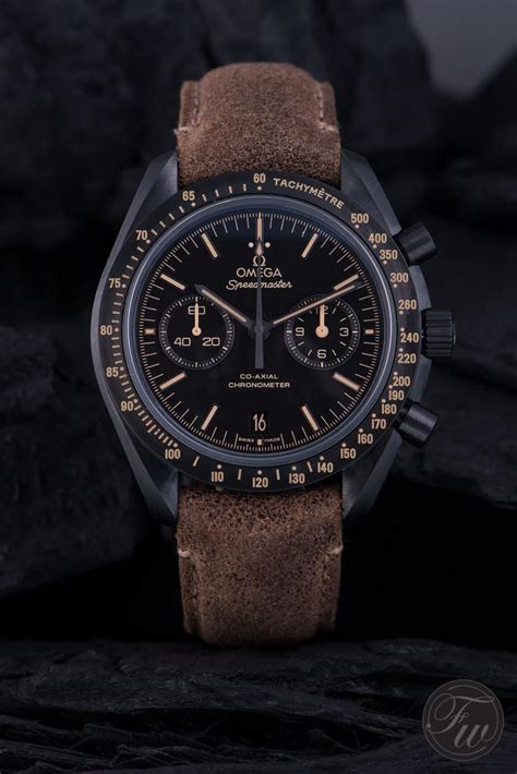 omega speedmaster dark side of the moon vintage black replica|omega apollo 8 watch price.